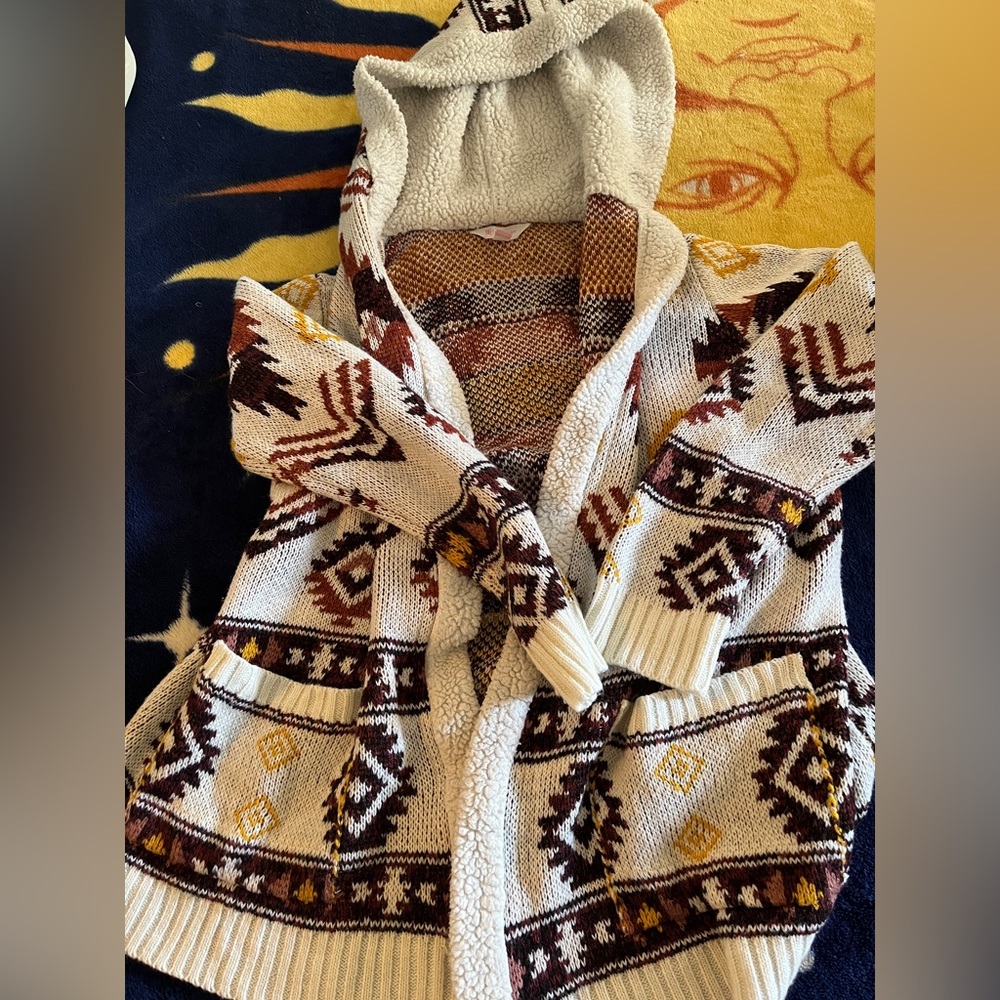 No Boundaries Knit Sweater with Sherpa Lining